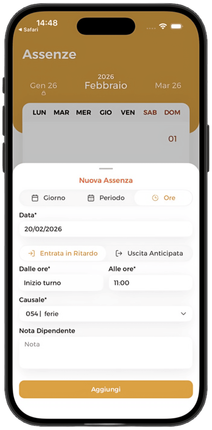 Gestione Assenze Orarie e Permessi Netram
